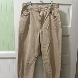 Recycled Cream Cocoon Shaped Jeans